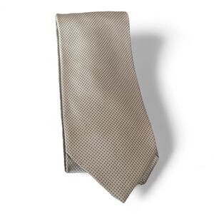 Stefano Ricci Silver Geometric 100% Silk Necktie Made in Italy